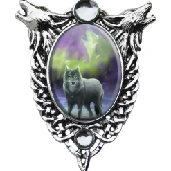 Anne Stokes Jewellery Anne Stokes Aura Wolf Cameo Necklace