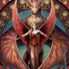 Eastgate Anne Stokes Copperwing Dragon Birthday Card