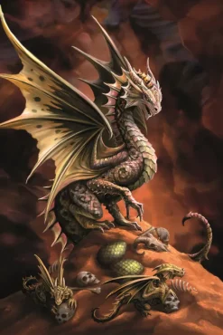 Eastgate Anne Stokes Desert Dragon Card