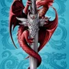 Eastgate Anne Stokes Dragon and Dagger Card