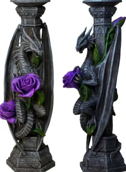 Nemesis Now Anne Stokes Dragon Beauty Candle Stick