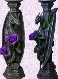 Nemesis Now Anne Stokes Dragon Beauty Candle Stick