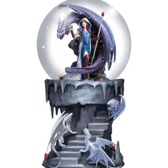 Nemesis Now Anne Stokes Dragon Mage Snow Globe