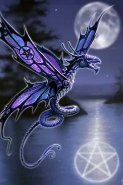 Eastgate Anne Stokes Dragonfly Greetings Card