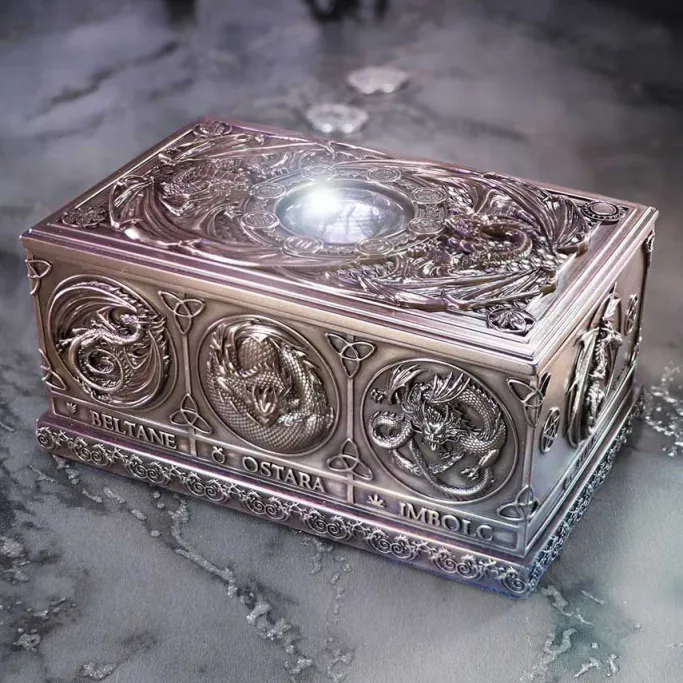 Nemesis Now Anne Stokes Dragons of the Sabbats Tarot Box