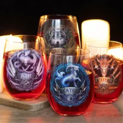 Something Different Anne Stokes Elemental Stemless Wine Glasses