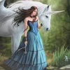 Something Different Anne Stokes Enchanted Pool Unicorn Picture