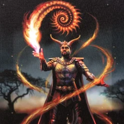 Something Different Anne Stokes Fire Element Wizard Picture