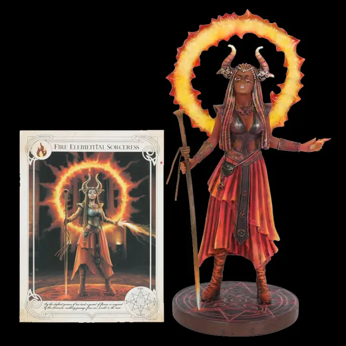 Something Different Anne Stokes Fire Elemental Sorceress Figurine