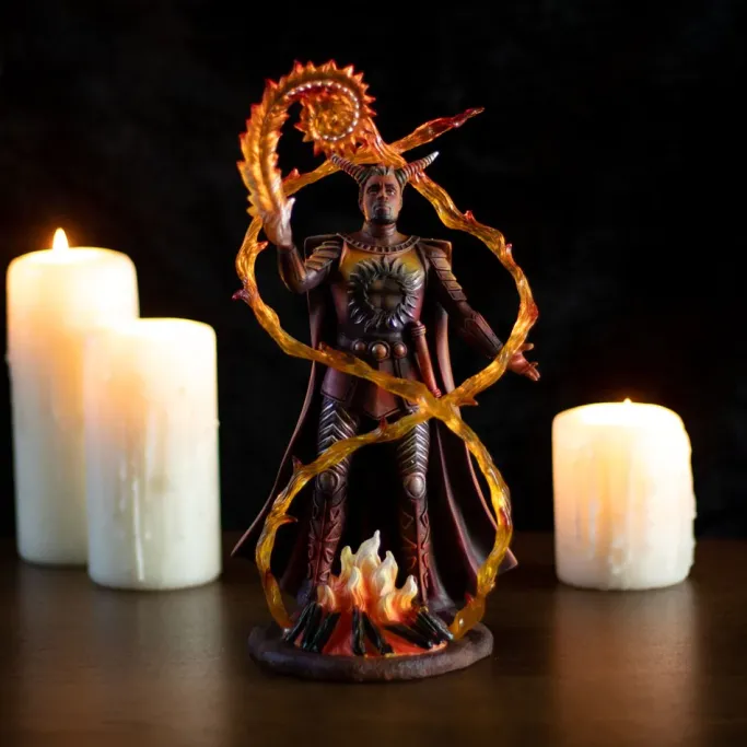 Something Different Anne Stokes Fire Elemental Wizard Figurine