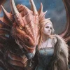 Something Different Anne Stokes Friend or Foe Dragon Picture