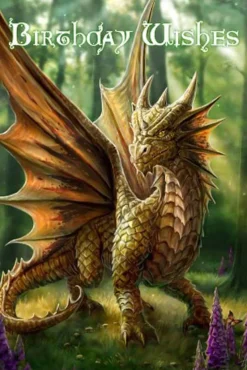 Eastgate Anne Stokes Friendly Dragon Birthday Card