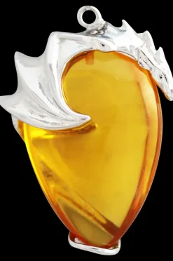 Anne Stokes Jewellery Anne Stokes Silver Basking Draca Pendant