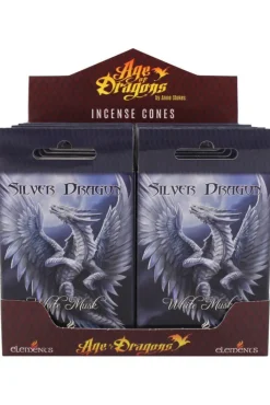 Something Different Anne Stokes Silver Dragon Incense Cones