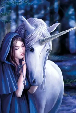Eastgate Anne Stokes Solace Unicorn Card