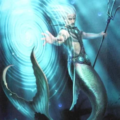 Something Different Anne Stokes Water Element Wizard Picture