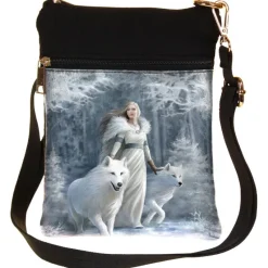 Nemesis Now Anne Stokes Winter Guardians Wolves Shoulder Bag