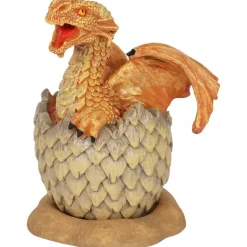 Something Different Anne Stokes Yellow Hatching Dragon Incense Cone Burner