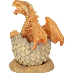 Something Different Anne Stokes Yellow Hatching Dragon Incense Cone Burner