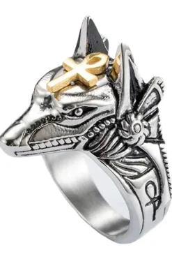 Gothic and Steampunk Jewellery Anubis Ring
