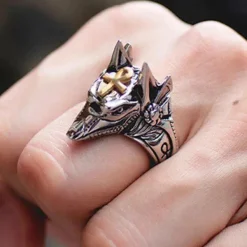Gothic and Steampunk Jewellery Anubis Ring