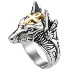 Gothic and Steampunk Jewellery Anubis Ring