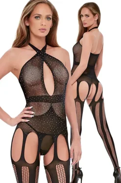 Baci Lingerie Baci Diamonte Bodystocking