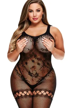 Baci Lingerie Baci Plus Size Crotchless Bodystocking