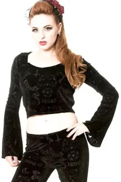 Banned 9 Lives Top Black