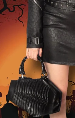 Banned Amaranth Emboss Coffin Bag
