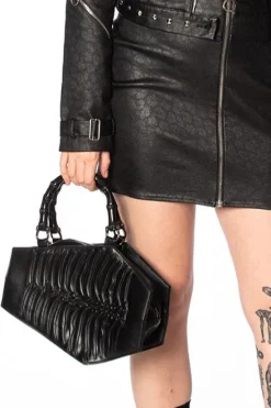 Banned Amaranth Emboss Coffin Bag
