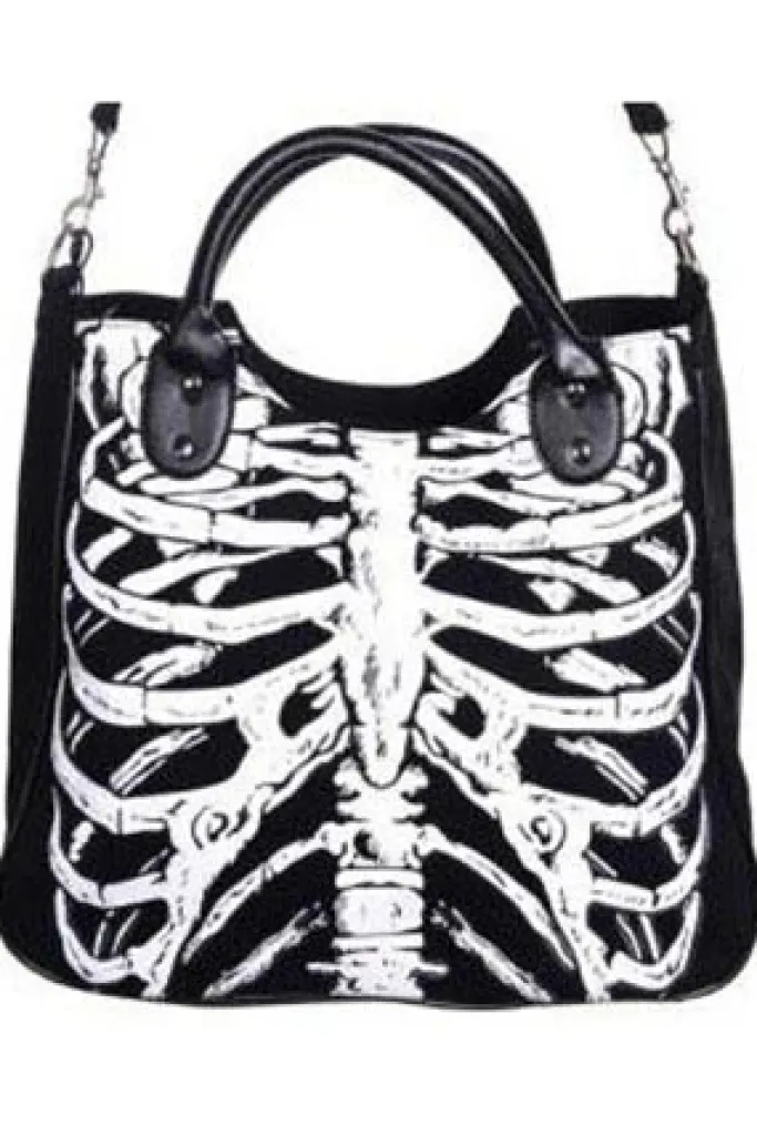 Banned Glow in the Dark Ribcage Bag