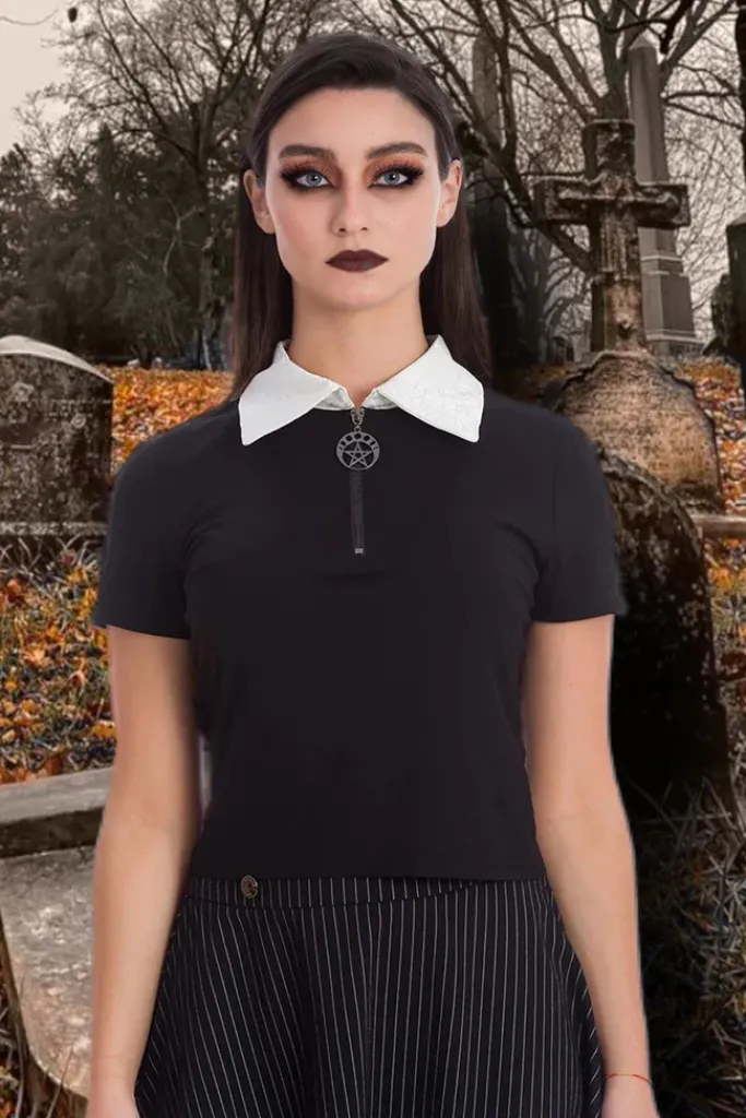 Banned Haunted Doll Collar Top