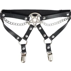 Banned Kikimora Pentagram Leg Garter