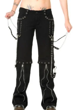 Banned Ladies Zip off Bondage Trousers/Shorts