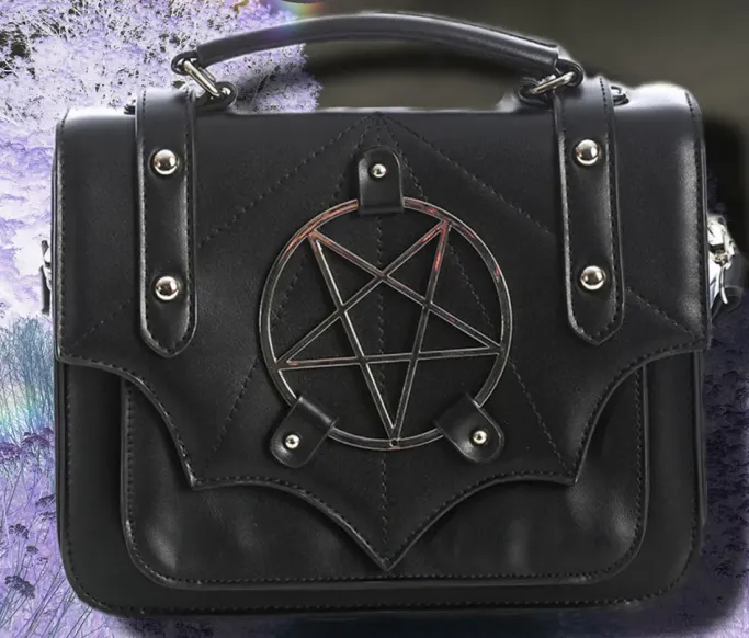 Banned Moloch Pentagram Shoulder Bag