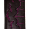 Banned Purple Bats Embroidery Purse