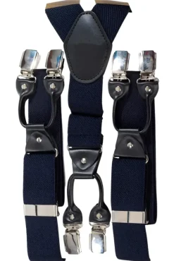Banned Rockabilly Braces Navy
