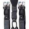 Banned Rockabilly Braces Black White