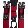 Banned Rockabilly Braces Red