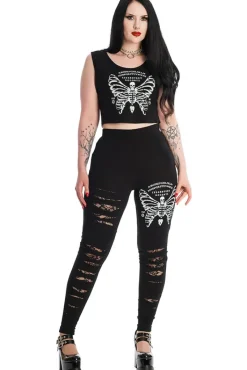 Banned Skeleton Butterfly Leggings