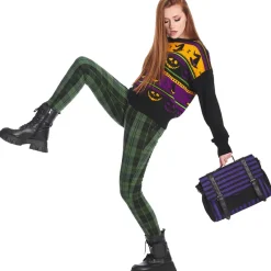 Banned Spooky Nightwalks Messenger Bag Purple
