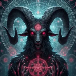 Oakhart Industries Baphomet Coaster Art046