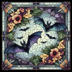Oakhart Industries Bat Glass Coaster Set