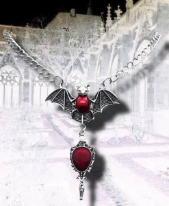 Gothic and Steampunk Jewellery Bat Necklace