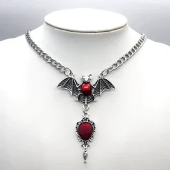 Gothic and Steampunk Jewellery Bat Necklace