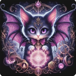 Oakhart Industries Batcat Coaster Art060