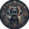 Oakhart Industries Batcat Coaster Art055