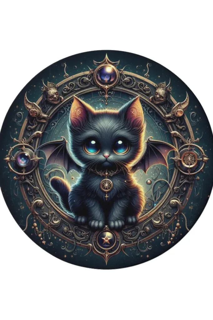 Oakhart Industries Batcat Coaster Art055