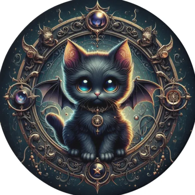 Oakhart Industries Batcat Coaster Art055